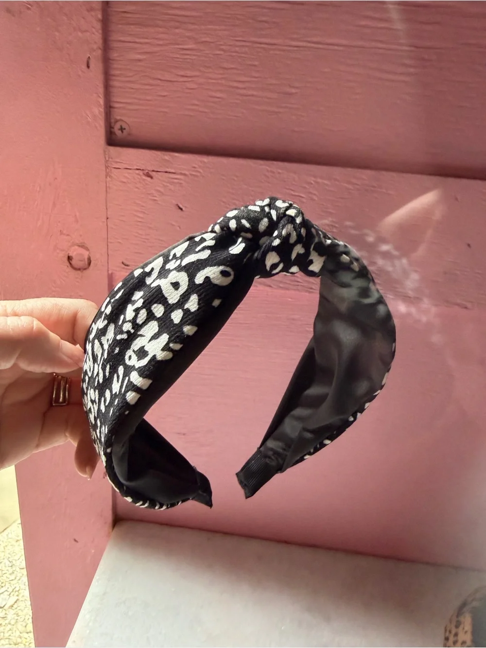 Leopard Print Knot Headbands - Black & Tan and black and white NEW